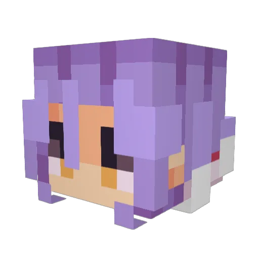 LacheDE Minecraft avatar head, 3D render