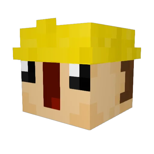 Lachendkaksken01 Minecraft avatar head, 3D render