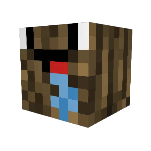 Lacher0915 Minecraft avatar head, 3D render