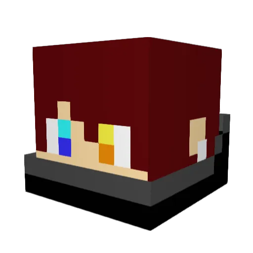 LachlanLU Minecraft avatar head, 3D render