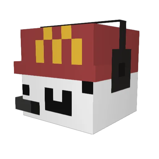 LachlanR720 Minecraft avatar head, 3D render