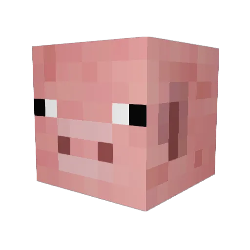 Lachlan_F_02 Minecraft avatar head, 3D render