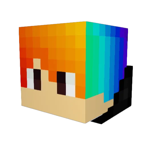Lacho7660 Minecraft avatar head, 3D render