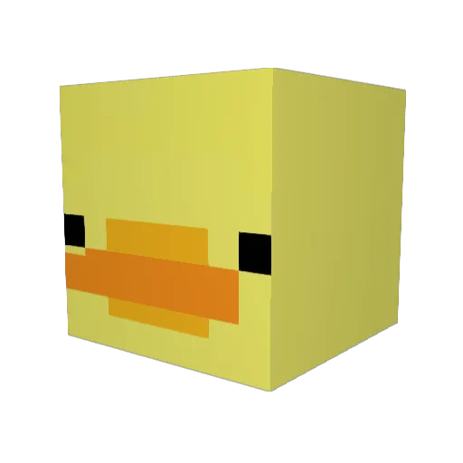 Lachonetes Minecraft avatar head, 3D render