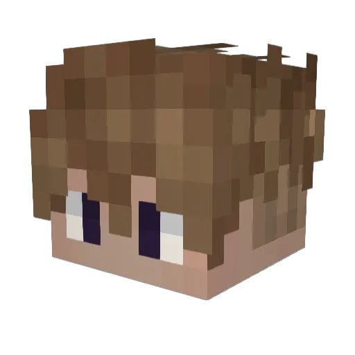 Lachorr2 Minecraft avatar head, 3D render