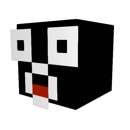 Lachriser Minecraft avatar head, 3D render