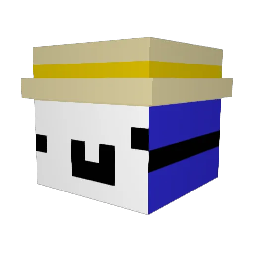 LachsFilet36XD Minecraft avatar head, 3D render