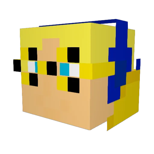 LachyLover25 Minecraft avatar head, 3D render