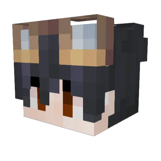 Lachylander Minecraft avatar head, 3D render