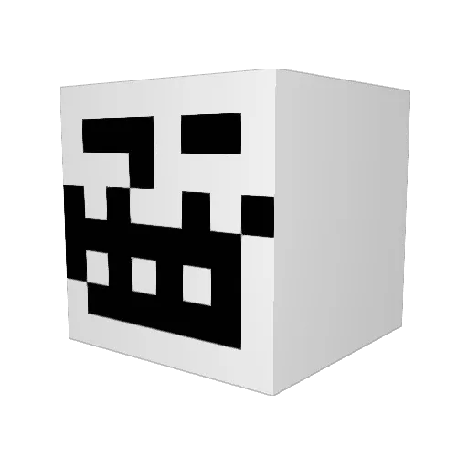 Lachyx Minecraft avatar head, 3D render