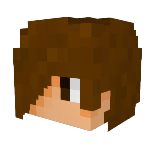Laciyas Minecraft avatar head, 3D render