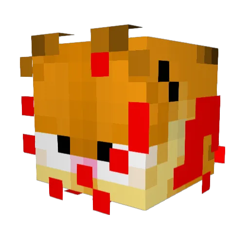 LackOfDerp Minecraft avatar head, 3D render
