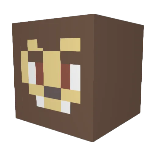 Lack_Sleep Minecraft avatar head, 3D render