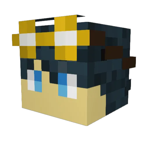 Lacka_alpaca Minecraft avatar head, 3D render