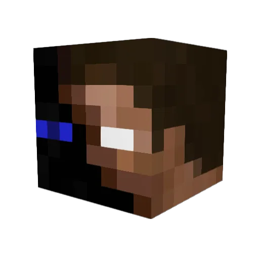 Lackaday Minecraft avatar head, 3D render