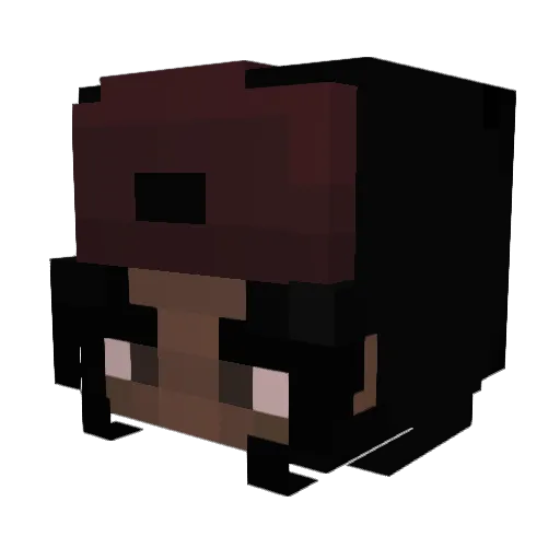 Lacoms Minecraft avatar head, 3D render
