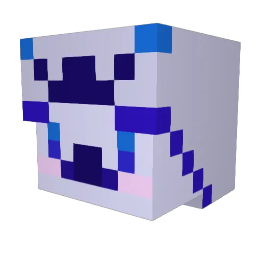 Lacopi Minecraft avatar head, 3D render