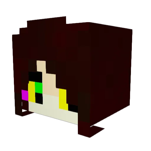 Lacoste998 Minecraft avatar head, 3D render