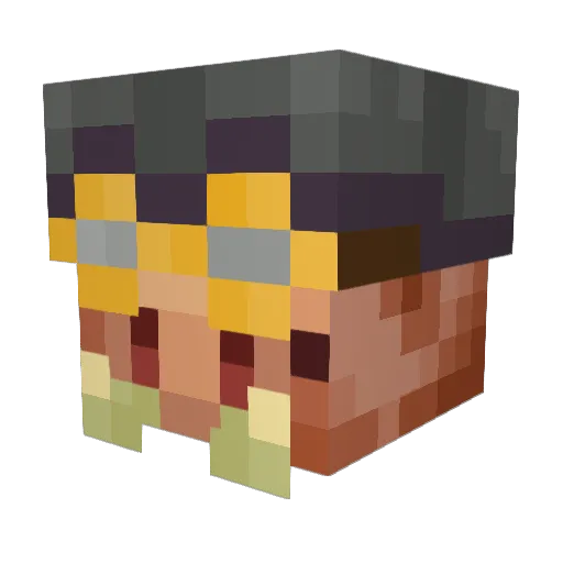 LactatingMole Minecraft avatar head, 3D render