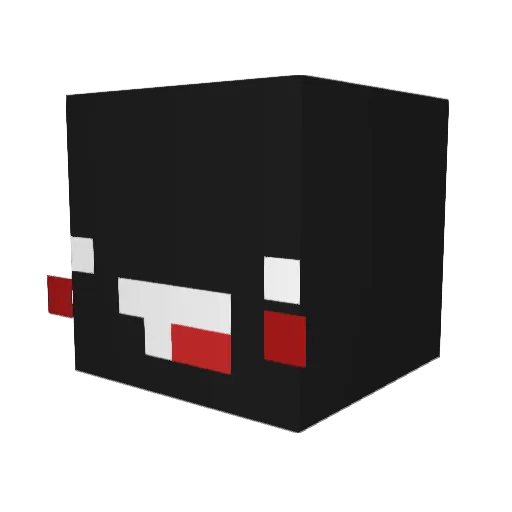 Lactobacino Minecraft avatar head, 3D render