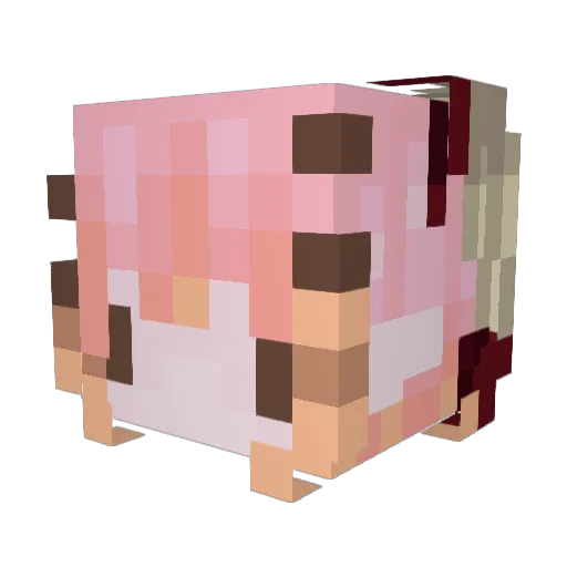 Minecraft-Avatar von Lactoria: Kopf als 3D-Render