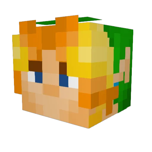 Lacy41 Minecraft avatar head, 3D render