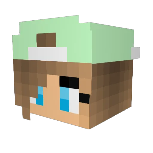 LacyCat85 Minecraft avatar head, 3D render