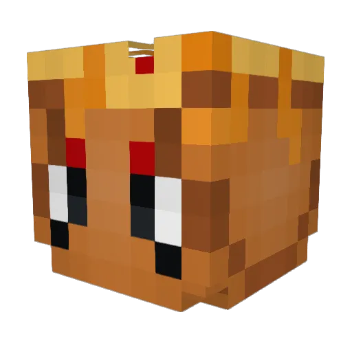 LadLadLadLad Minecraft avatar head, 3D render