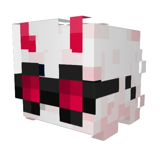 Lad_1 Minecraft avatar head, 3D render