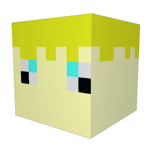 LadaNiva007 Minecraft avatar head, 3D render