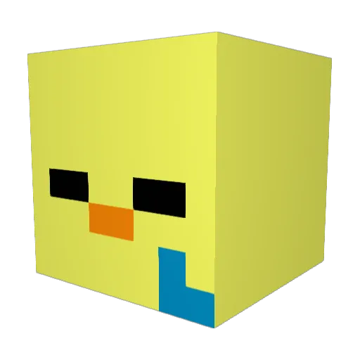 Ladarn Minecraft avatar head, 3D render