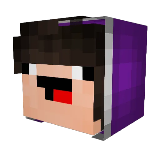 Ladd3r4 Minecraft avatar head, 3D render