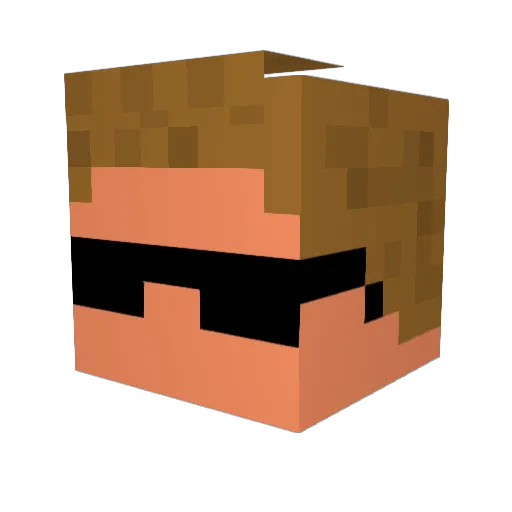 LadiesMan266 Minecraft avatar head, 3D render