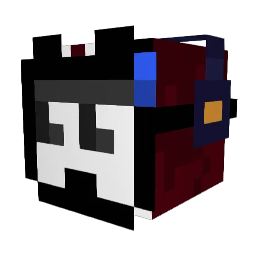 Ladingc Minecraft avatar head, 3D render