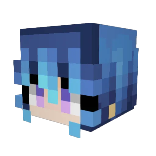 LadyAmaltheia Minecraft avatar head, 3D render