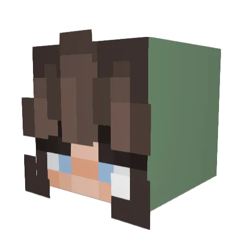 LadyAnne Minecraft avatar head, 3D render