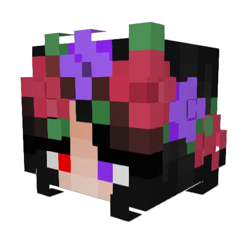LadyBrandi Minecraft avatar head, 3D render