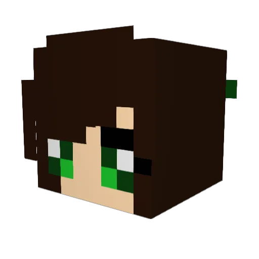 LadyBrody Minecraft avatar head, 3D render