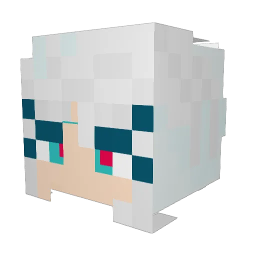 LadyCaoimhe Minecraft avatar head, 3D render