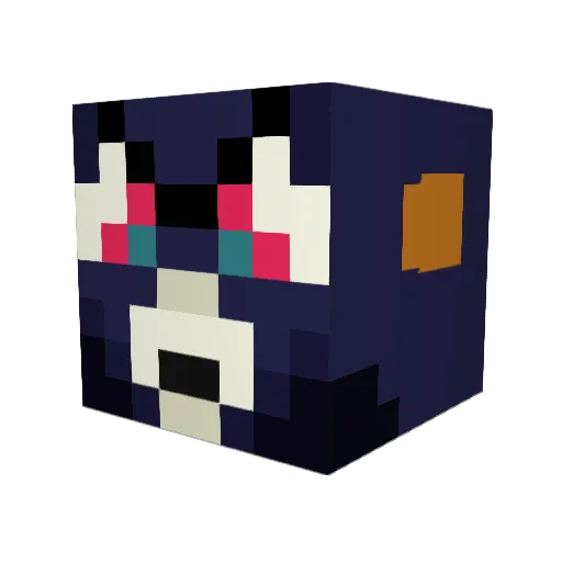 LadyChaos Minecraft avatar head, 3D render