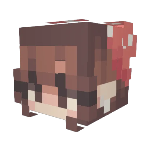 LadyDrakeMC Minecraft avatar head, 3D render