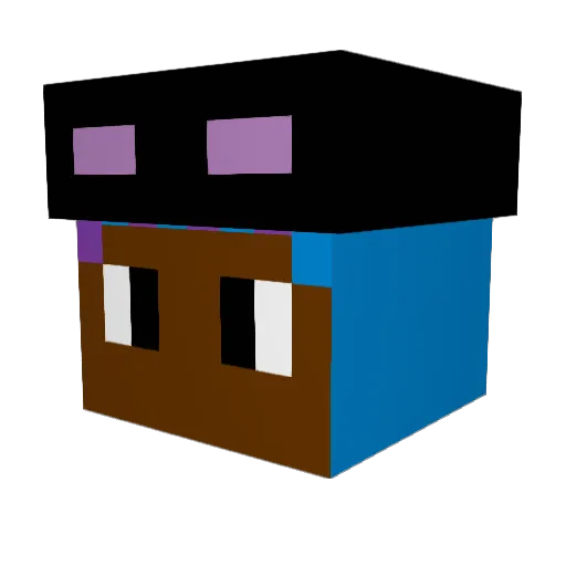LadyEagle714 Minecraft avatar head, 3D render
