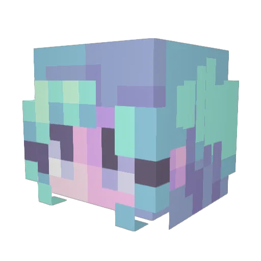 LadyEnys Minecraft avatar head, 3D render