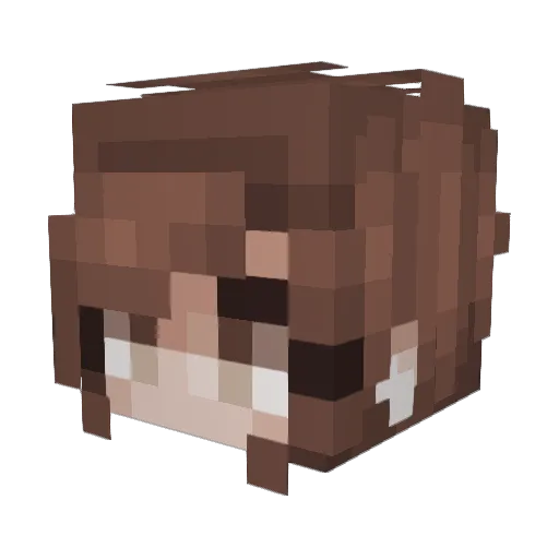 LadyHarbinger Minecraft avatar head, 3D render