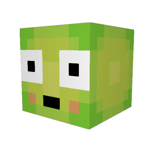 LadyHelicoprion Minecraft avatar head, 3D render