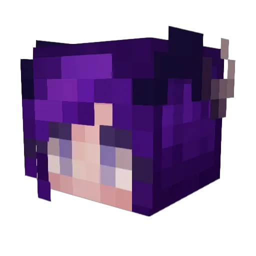 LadyHope Minecraft avatar head, 3D render