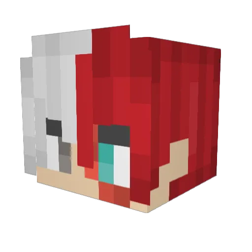 LadyJadeDragon Minecraft avatar head, 3D render