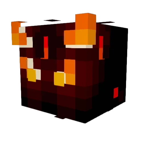 LadyKrypt Minecraft avatar head, 3D render