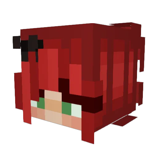 LadyLemintonn Minecraft avatar head, 3D render