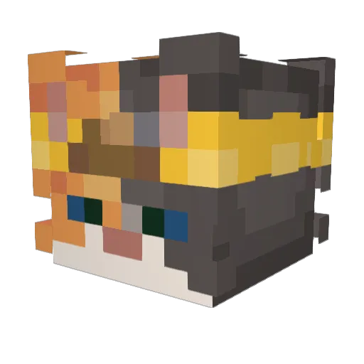 LadyLifera Minecraft avatar head, 3D render